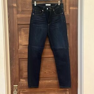Loft skinny/straight dark jeans